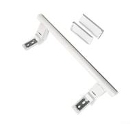 Plastic Refrigerator Handle 7430670 White Door Pull Grip for Most Standard Fridge Models, For Easy Install Push-Pull Replacement Accessory 31x15x5cm