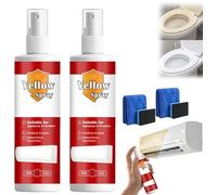 Plastic Renew Yellow-Off Spray Cleaner,Fast-Acting Multi Purpose Plastic Yellowing Remover Spray,Removes Yellow Stains,Restores Bright Finish On Old Appliances (2 Pcs)