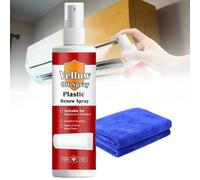 Plastic Renew Yellow-Off Spray Cleaner, Multi-Purpose Plastic Yellowing Remover Spray, Heavy Duty Yellow Stain Remover, for Air Conditioner, Toilet Seat, Home Appliances Plastics Surface (50ml)