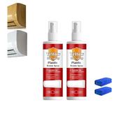 Plastic Renew Yellow-Off Spray Cleaner, Multi-Purpose Plastic Yellowing Remover Spray, Heavy Duty Yellow Stain Remover, Fast-Acting Rubber Restorer, for Air Conditioner, Toilet Seats (2PC)