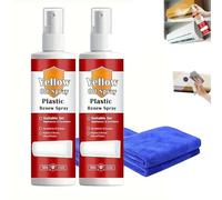 Plastic Renew Yellow-Off Spray Cleaner,Multi Purpose Plastic Yellowing Remover Spray,Revive Yellowed Plastics - Restores Bright White Finish On Old Appliances,Fast-Acting Restore Cleaner Appearance