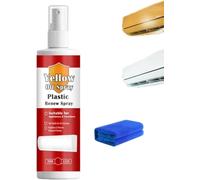 Plastic Renew Yellow-Off Spray Cleaner, Plastic Yellowing Remover Spray, Paint Remover for Plastics, Toilet Seat Cleaner for YellowStains, Heavy Duty Yellow Stain Remover for Toilet Seat, 100ml (1PC)