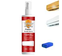 Plastic Renew Yellow-Off Spray Cleaner, Yellowing Remover, Multi Purpose Plastic Yellowing Remover Spray, Fast-Acting Rubber Restorer, for Air Conditioner, Toilet Seats and Household Appliances (1PC)