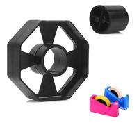 Plastic Replacement Tape Dispenser Wheel, Durable Black Core and Wheel，Tape Dispenser Black Spare Wheel Accessory for 25mm Small Tape
