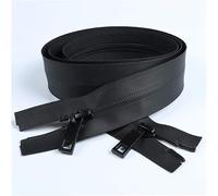 Plastic Resin One Way 2-Way Zip, Heavy Duty Chunky Open Ended Zip Fasteners,Double Opening Large Zipper Long Down Jacket Zippers for Sewing Double Head Two-Way/Length 100Cm(Length 100Cm)
