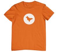 Plastic Revolution Ecstasy Love Dove Pill T-Shirt (UK, Alpha, L, Regular, Regular, Orange t-Shirt)