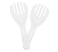 Plastic Rice Paddle Spoon 2pcs Thickened White Kitchen Scoop