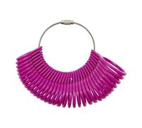 Plastic Ring Sizer Measurement Scales Tools for Measuring Rings Diameters Finger Sizing Tools, Light Purple