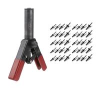 Plastic Rivet Gun Set Multifunctional Poly Rivet Gun Quick Set For Fastening Door Panels & Automotive Trim 40 Pieces POM Rivets A