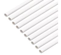 Plastic rod round hollow rod, white plastic rod, 10 Pcs ABS Hollow Round Tube Length 500Mm, Outer Diameter 2-20Mm for Making Scene Models, Decorations(Outer diameter 3mm)