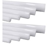 Plastic Rods,acrylic dowel rods, PA6 Nylon Round Rod 6mm/8mm Diameter 0.5m Pack Of 10(6mm)