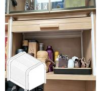 Plastic Roll up Cabinet Doors Tambour Kit White Oak Slat Finish