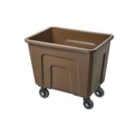 Plastic Room Service Cart - Triple Decker Cleaning Trolley with Door Mute Design for Housekeeping Guest Room Linen Transport Work Cart for Efficient Cleaning