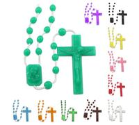 Plastic Rosary Beads, 100 per bag, Plastic