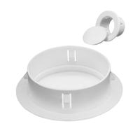 Plastic Round Mesh Vent Cover 40-150mm Decorative Wall Hole Cap for Air Conditioning Duct White Protective Barrier Indoor Outdoor Use Easy Install Home Decor