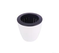 Plastic Round with Self-Watering Technology Using Outer Basin Inner Pot and Cotton for Reliable Plant Hydration (130mm)