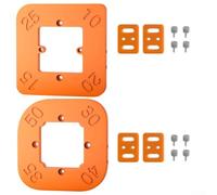 Plastic Router Corner Radius Template Jig For Consistent Round Corner Cuts On Hardwood Softwood And Plywood(2pcs)