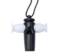 Plastic Samba Whistle In Black And White Colors Featuring Three Distinct Tones For Latin Carnival Festivals Brazilian Music Performance Instrument