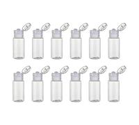 Plastic Sample Bottle Empty Clear Travel Bottles Comestic Containers 20ml/0.67oz 12PCS