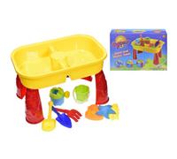 KandyToys Sand and Water Table with Lid and Accessories - Kids Outdoor Play Garden Sandpit