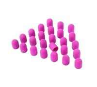 Plastic Sanding caps, Pack of 5 Multicolor 10x15mm Nail Art Sanding Bands(Brown Grip 120)