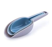Plastic Scoop Set of 3 Multipurpose Scoop for Kitchen Pantry Flour Candy Dry Food Scoop Pet Food Scoop Bar Scooper Plastic Shovel Stackable