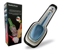 Plastic Scoops for Canisters Pack of 5, Plastic Kitchen Scoops, Small Flour Scoop, Pet Food Scoops, Scoopers for Weighing Popcorn Powder & Coffee Beans (5 Pcs)