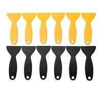 Plastic Scraper Putty Knife Wall Filler Tool Flexible Paint Scraper Polyfilla Kit for Spackling, Patching, Decal, Wallpaper, Baking, Wall and Car Putty 12pcs
