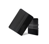 Plastic Scraper with Flannel Scratch-Proof Body Color Change Film Glass Tool Sticker Wallpaper Construction Sets(Black,10pcs)