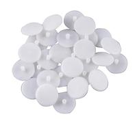 Plastic Screw Cover Cap, 3mm Round Hole Screw Head Protection Decoration Cap for Furniture, White, 2000 Pcs