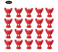Plastic Screw Nut Set ABS Farm Accessories for Fixing Equipment Ventilation Window Chicken Cage Adjustment Panel Durable White Red 100pcs 20pcs (Red 20PCS)