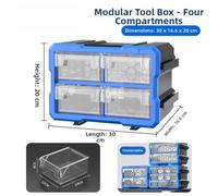 Plastic Screw Storage Box Drawer Tool Organiser 30x20x16 cm | Pull-out drawer design keeps screws, nails and small hardware organised while helping to maintain a tidy workspace.