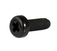 Plastic Screws, 30pcs M3 M4 Black Nylon Metric Thread Cross Round Screw Bolt(35mm,M4-30pcs)