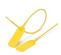 Plastic Seal,Numbered Tags Long Plastic Seals Pull-Tite Tamper Evident Seals Numbered Security Tags(50cm)(100 PCS)