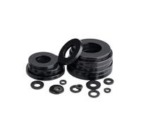Plastic Seal Ring Flat Washer Plain Gasket, M2 M4 M3 Plastic Washers Spacers, Thickness 0.5mm DIN125 100pcs(M3x12x1)