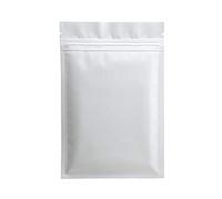 Plastic Sealed Bags, 100pcs Heat Seal Aluminum Foil Plastic Package Bag Zipper Top Flat Pouches Zip Lock Mylar Bags with Tear Notch(Matte White,7x10cm)