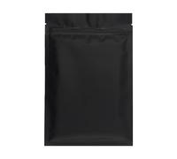 Plastic Sealed Bags, 100pcs Heat Seal Aluminum Foil Plastic Package Bag Zipper Top Flat Pouches Zip Lock Mylar Bags with Tear Notch(White,10x15cm)