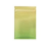 Plastic Sealed Bags， 100pcs Matte Black White Pink Heat Sealable Ziplock Packaging Bag Pouch Reclosable Flat Aluminum Foil Zip Lock Plastic Bags(Yellow Green,18x26cm)