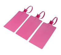 Plastic Seals Shipping Tags Logistics Use Big Sign Tie Large Label Tie, 255mm Total Length, Package of 100pcs (Rose red)