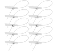 Plastic Security Tags 1000Pcs Disposable Security Seals Anti-TamperTags Self-Locking Pull Ties Safety Hanging Labels for Truck Shipping Clothes Suitcase (White)