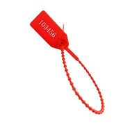 Plastic Security Tags Numbered Tamper Proof Seals Self Locking Zip Ties 9.84" Length (Pack of 500)