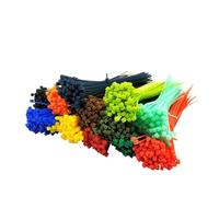 Plastic Self-Locking Nylon Cable Ties, 100 Pieces, Suitable for Home and Office Storage(Black,3.6x200mm)