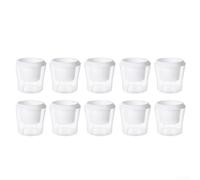 Plastic Self Watering Flower Pots Transparent Design(10pcs)