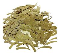 Plastic Sequins 1000pcs Chilli Ivory Shape Sequins 5 * 32mm PVC Flat Paillette Decoration 1 Hole 18 Colors Available for Crafts(Light Gold)