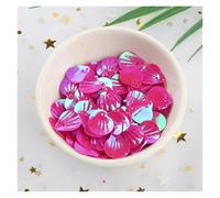 Plastic Sequins 10g Sea Shell PVC Loose Sequins for Sewing Embellishment Findings Wedding Handcraft for Crafts(Color 4)