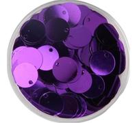 Plastic Sequins Sequin 10/15/20/25/30mm PVC Flat Round Loose Sequins Sewing Wedding Craft Accessories para Coser 50g for Card Making(Purple,15mm)