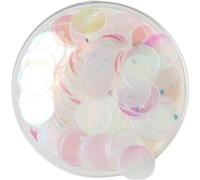 Plastic Sequins Sequin 10/15/20/25/30mm PVC Flat Round Loose Sequins Sewing Wedding Craft Accessories para Coser 50g for Card Making(AB transparet,30mm)