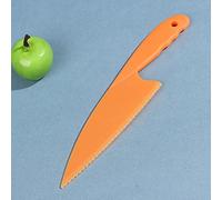 Plastic Serrated Cake Knife Salad Lettuce Knife Bread Pie Pastry Cutter Server Leveller Kitchen Baking Tool by HomeAdorable UK Seller Fast DELIVERY (Orange)