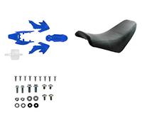 Plastic Set Blue With Low Sit Seat Plus Fixing Bolts Compatible Replacement With CRF50 Pit Bike 50cc 110cc 125cc