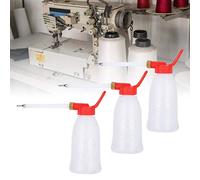 Plastic Sewing Machine Oiler Machine Oil Bottle 5Pcs 200ML Oil Can Pump Oiler Sewing Machine Oil Dispenser with Long Mouth Spout Gun Type Spray Head Oiling Tool Oil Sprayers